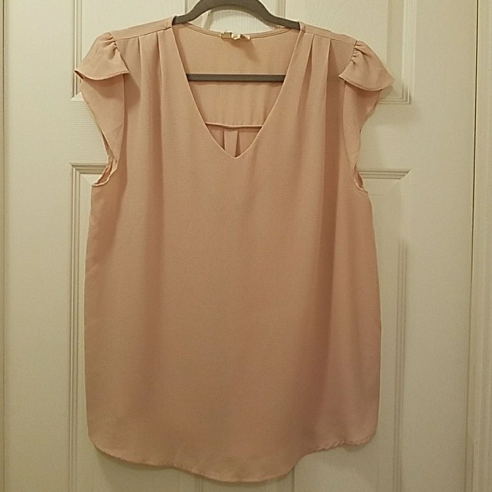 Perch pink short sleeve blouse